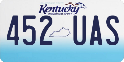 KY license plate 452UAS
