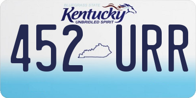 KY license plate 452URR