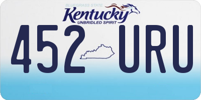 KY license plate 452URU