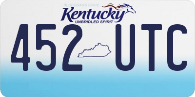 KY license plate 452UTC