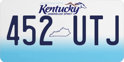 KY license plate 452UTJ