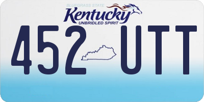 KY license plate 452UTT