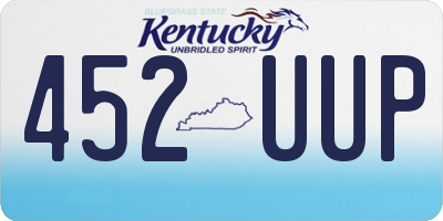 KY license plate 452UUP