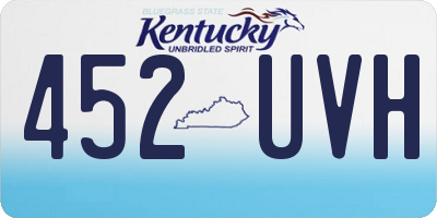 KY license plate 452UVH