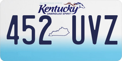 KY license plate 452UVZ