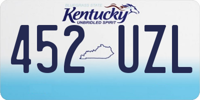 KY license plate 452UZL