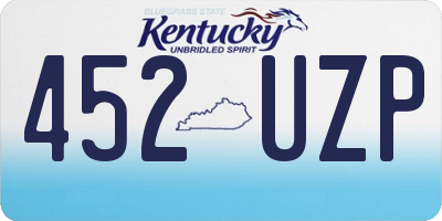 KY license plate 452UZP