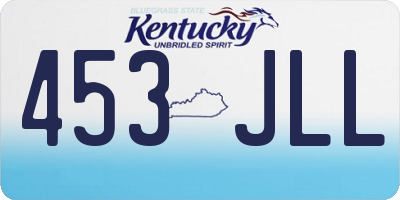 KY license plate 453JLL