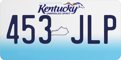 KY license plate 453JLP