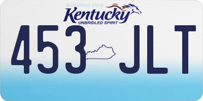 KY license plate 453JLT