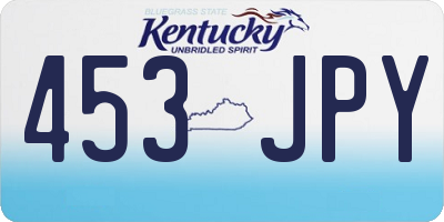 KY license plate 453JPY