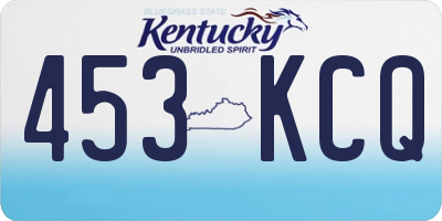 KY license plate 453KCQ