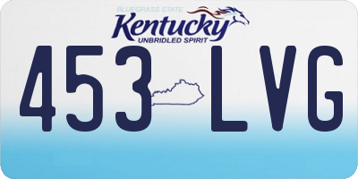 KY license plate 453LVG
