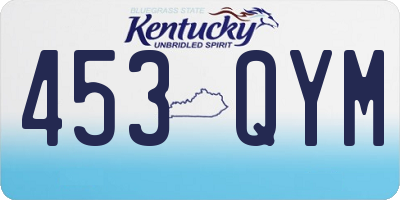 KY license plate 453QYM