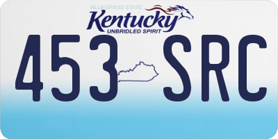 KY license plate 453SRC