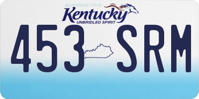 KY license plate 453SRM
