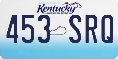 KY license plate 453SRQ