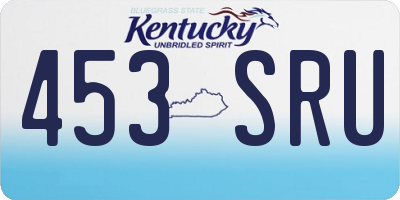 KY license plate 453SRU