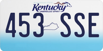 KY license plate 453SSE