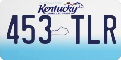 KY license plate 453TLR