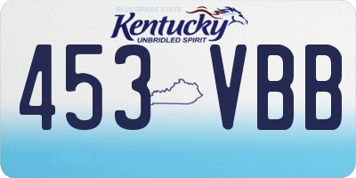 KY license plate 453VBB