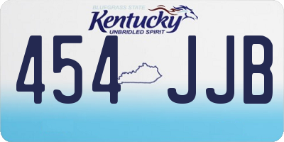 KY license plate 454JJB