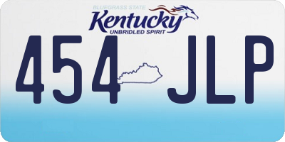 KY license plate 454JLP