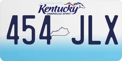 KY license plate 454JLX