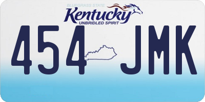 KY license plate 454JMK