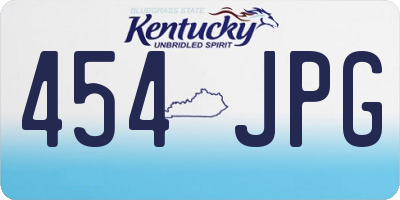 KY license plate 454JPG