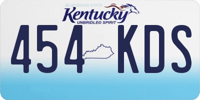KY license plate 454KDS