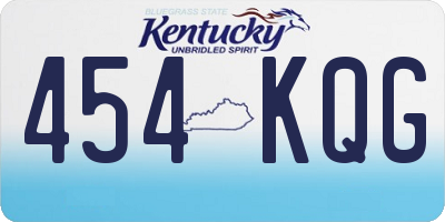 KY license plate 454KQG