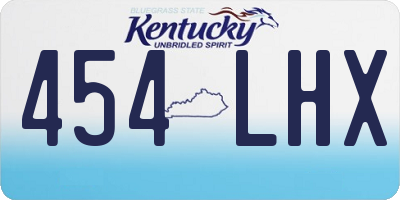 KY license plate 454LHX
