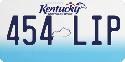KY license plate 454LIP