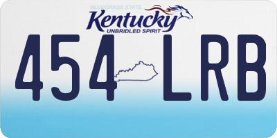 KY license plate 454LRB