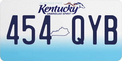 KY license plate 454QYB