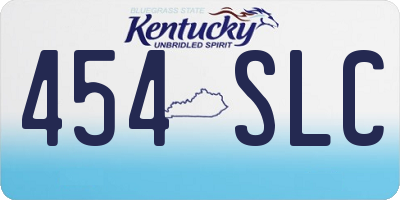 KY license plate 454SLC