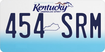 KY license plate 454SRM