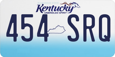 KY license plate 454SRQ