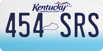 KY license plate 454SRS