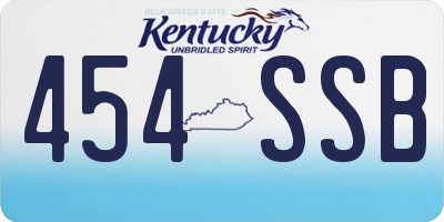 KY license plate 454SSB