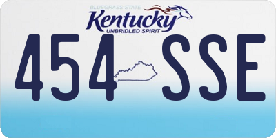KY license plate 454SSE