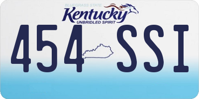 KY license plate 454SSI