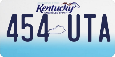 KY license plate 454UTA