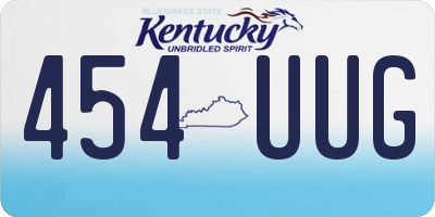 KY license plate 454UUG
