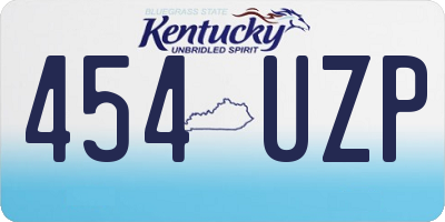 KY license plate 454UZP