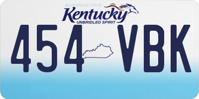 KY license plate 454VBK