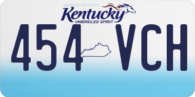 KY license plate 454VCH