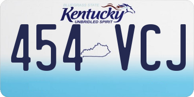 KY license plate 454VCJ