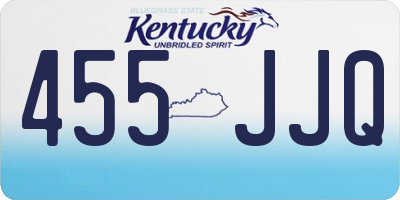 KY license plate 455JJQ